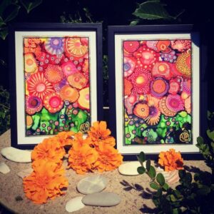 Blomsterserien – indrammet